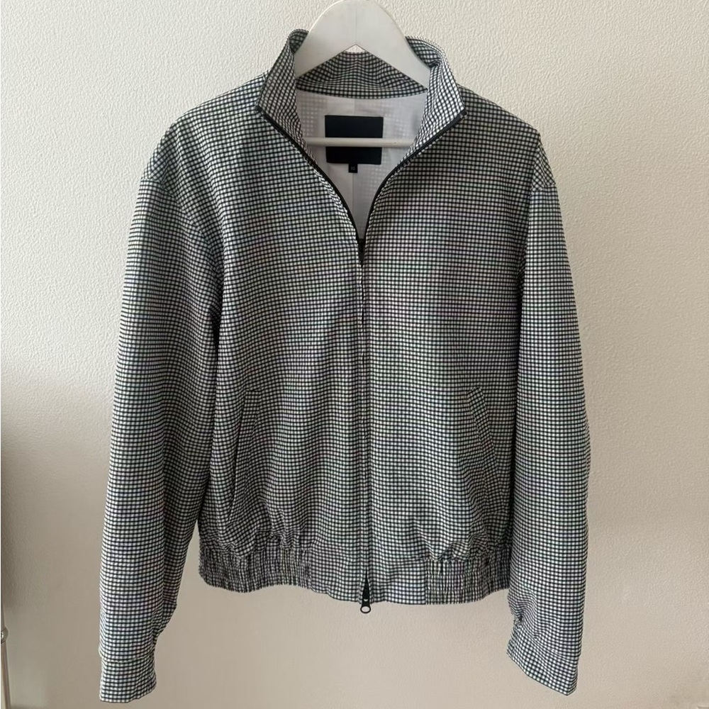 Tibi NWOT Tech Gingham Track Jacket - image 7